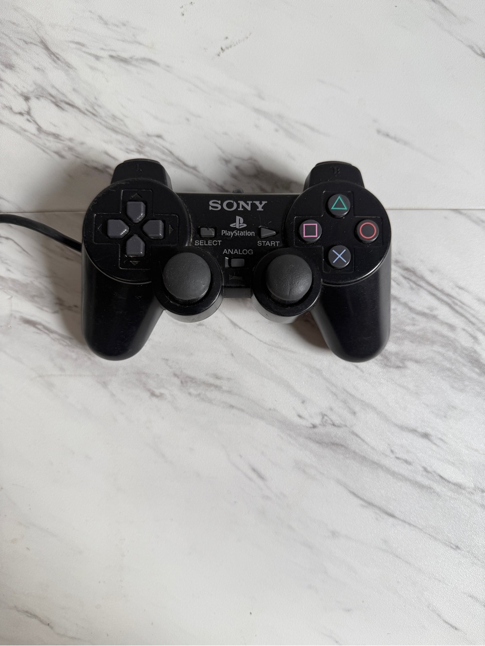 Authentic OEM Sony PlayStation 2 DualShock 2 Controller Black PS2